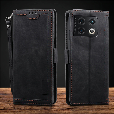 Oneplus 10 Pro leather case cover with camera protection