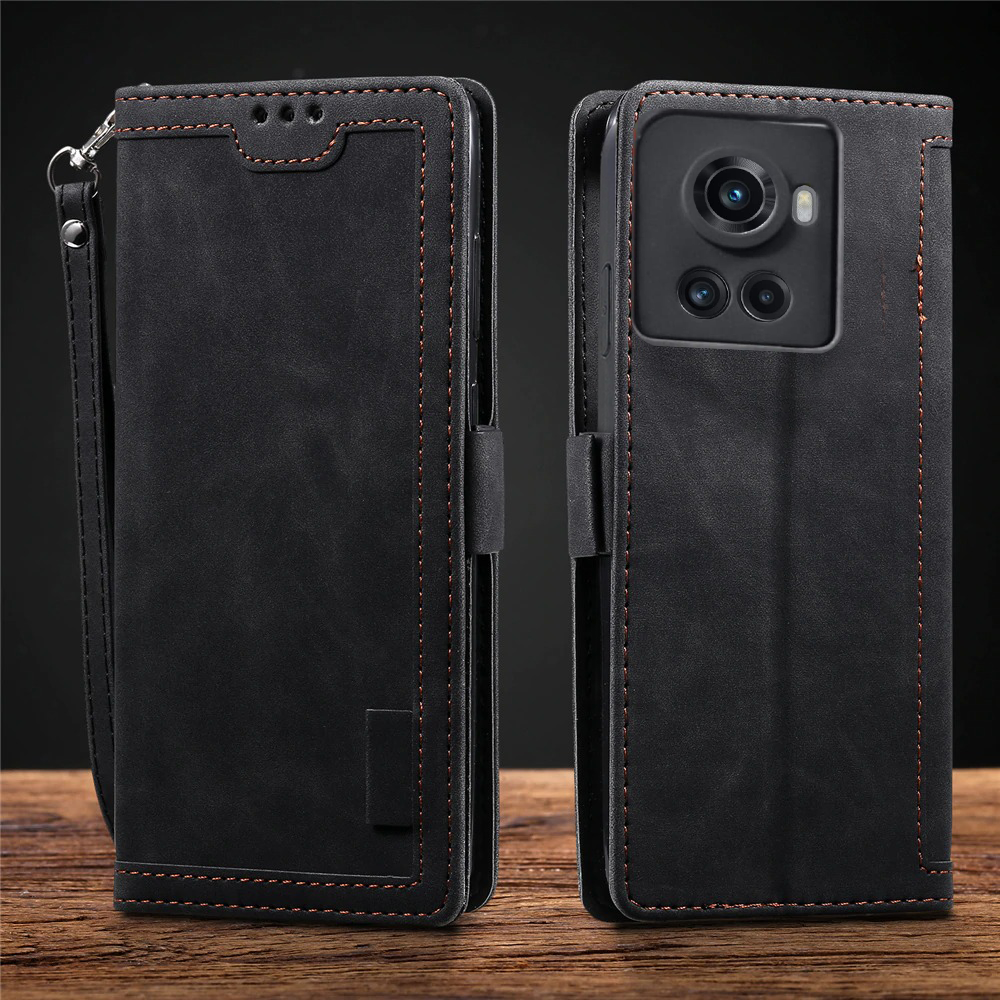 Oneplus 10R leather case cover with camera protection