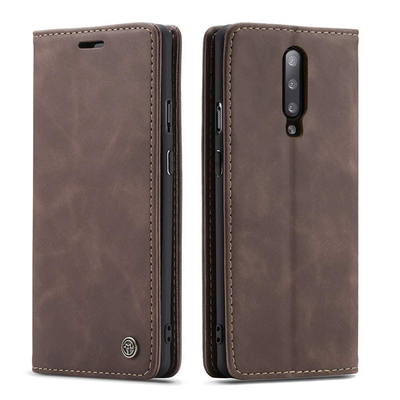 Oneplus 7 Pro coffee color leather wallet flip cover case By excelsior