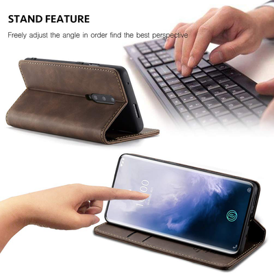 Oneplus 7 Pro Leather Wallet flip case cover with stand function