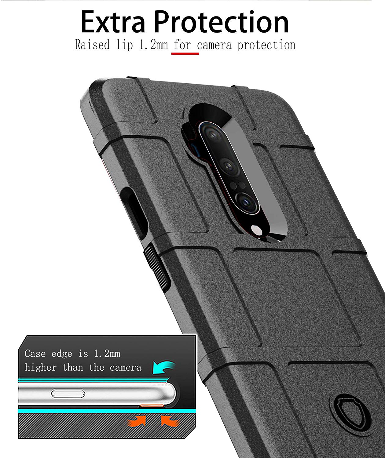 Oneplus 7T Pro back case cover with camera protection