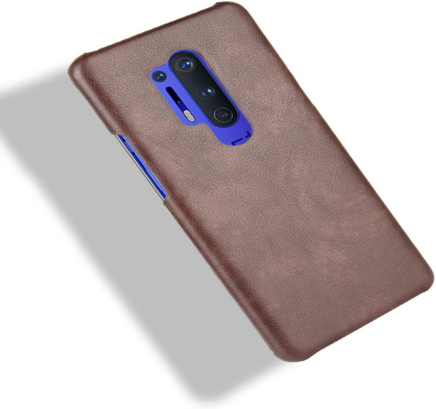 Oneplus 8 Pro coffee color leather back cover case