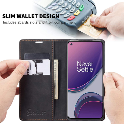 Excelsior Premium Leather Wallet flip Cover Case For Oneplus 8T