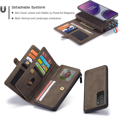 Excelsior Premium Multifunctional Leather Wallet Flip Cover Case For Oneplus 9 Pro