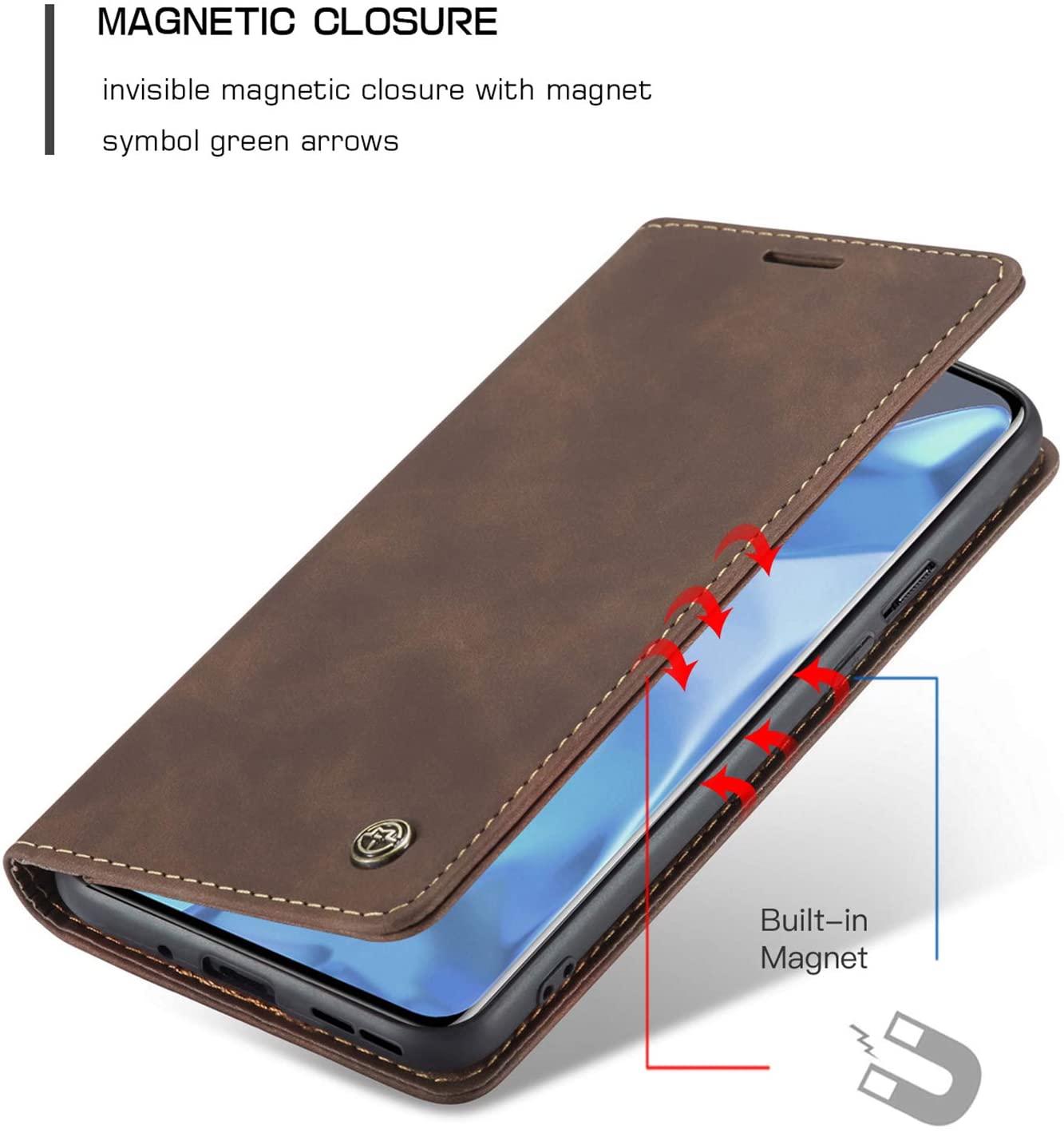 Excelsior Premium Leather Wallet flip Cover Case For Oneplus 9 Pro