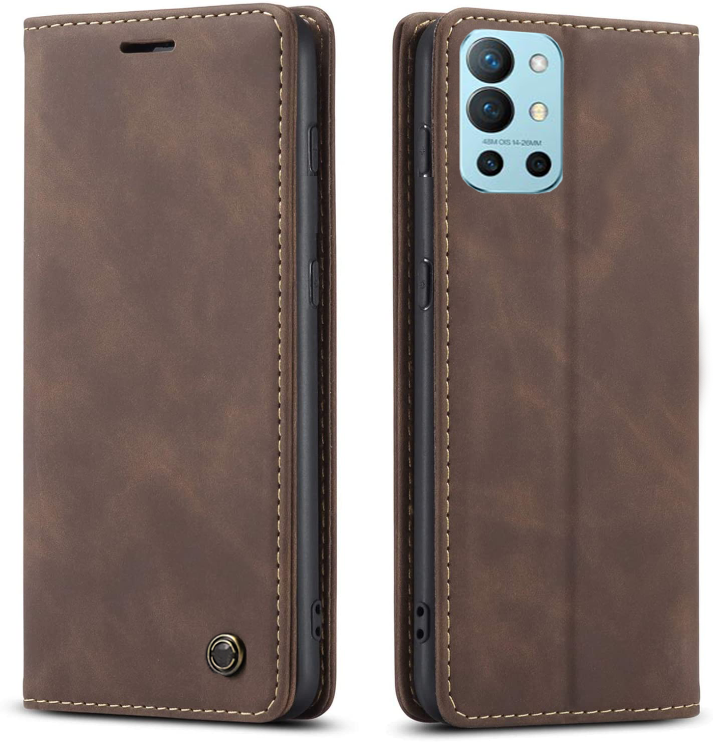 Oneplus 9R full body protection Leather Wallet flip case cover by Excelsior