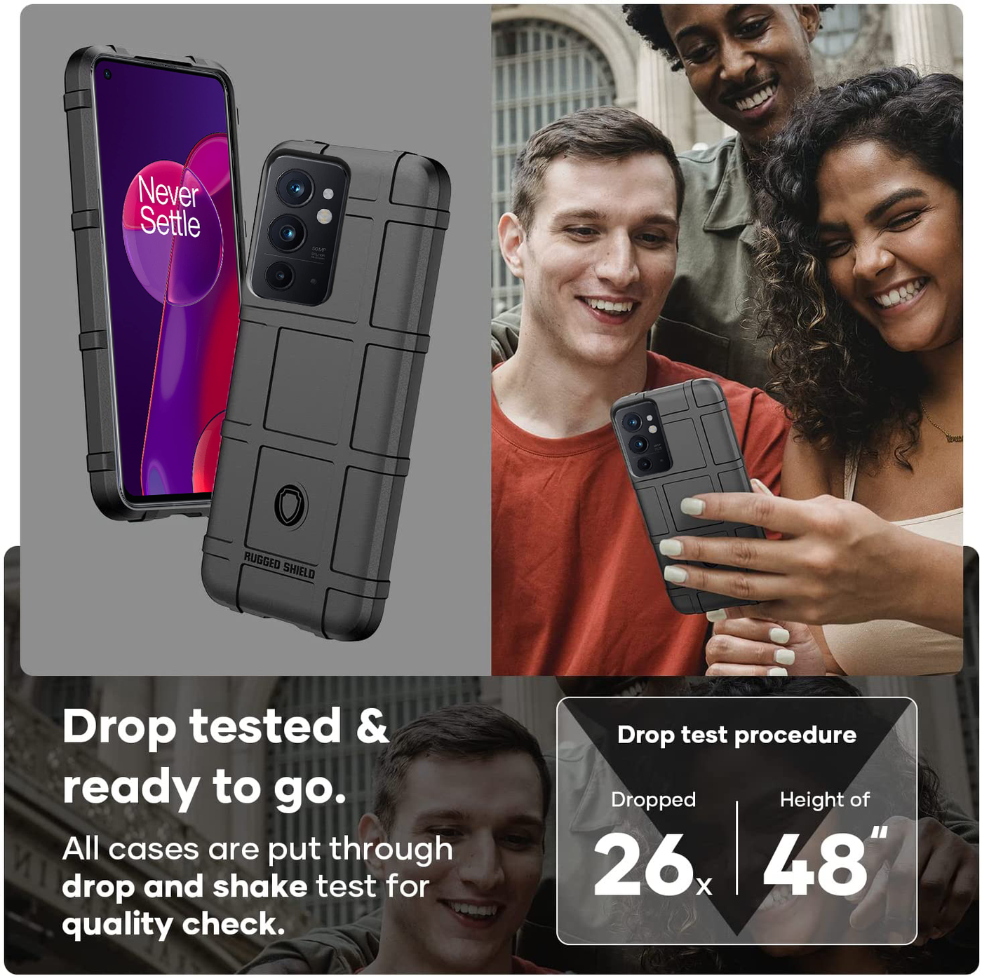 Oneplus 9RT raised edges to provide full protection
