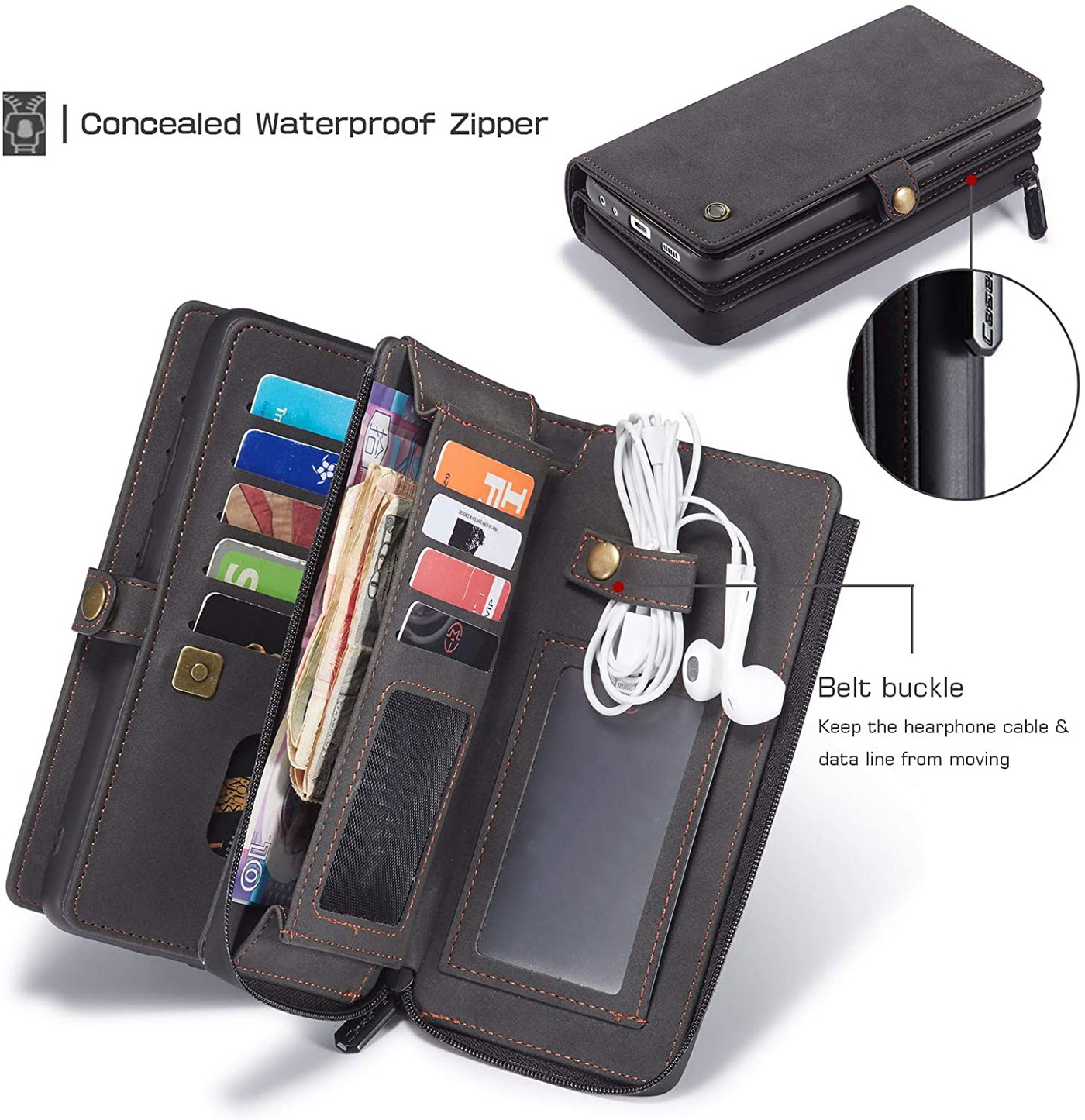 Excelsior Premium Multifunctional Leather Wallet Flip Cover Case For Oneplus Nord 2