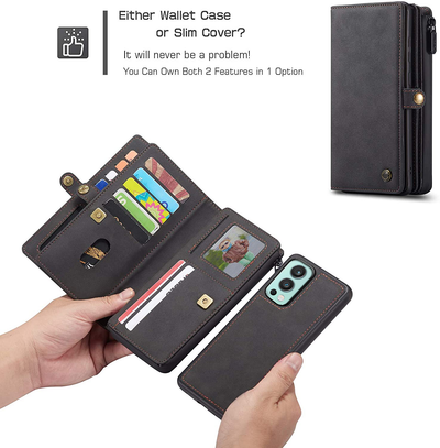 Excelsior Premium Multifunctional Leather Wallet Flip Cover Case For Oneplus Nord 2