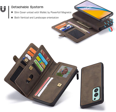 Oneplus Nord 2 flip wallet cover with detachable back case cover