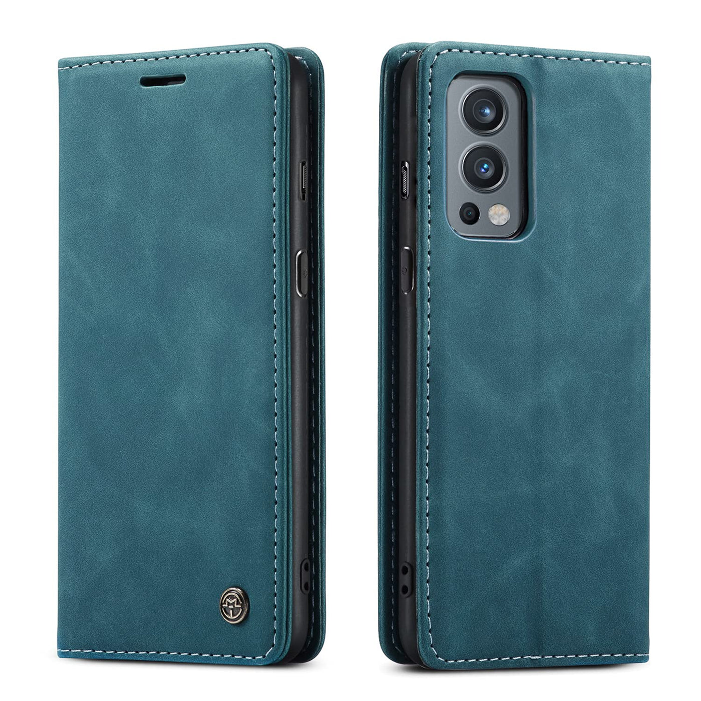 Oneplus Nord 2 blue color leather wallet flip cover case By excelsior