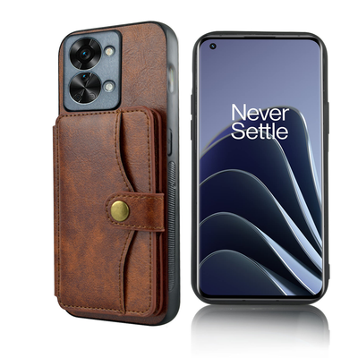 Excelsior Premium Card Holder | PU Leather Back Cover case for Oneplus Nord 2T