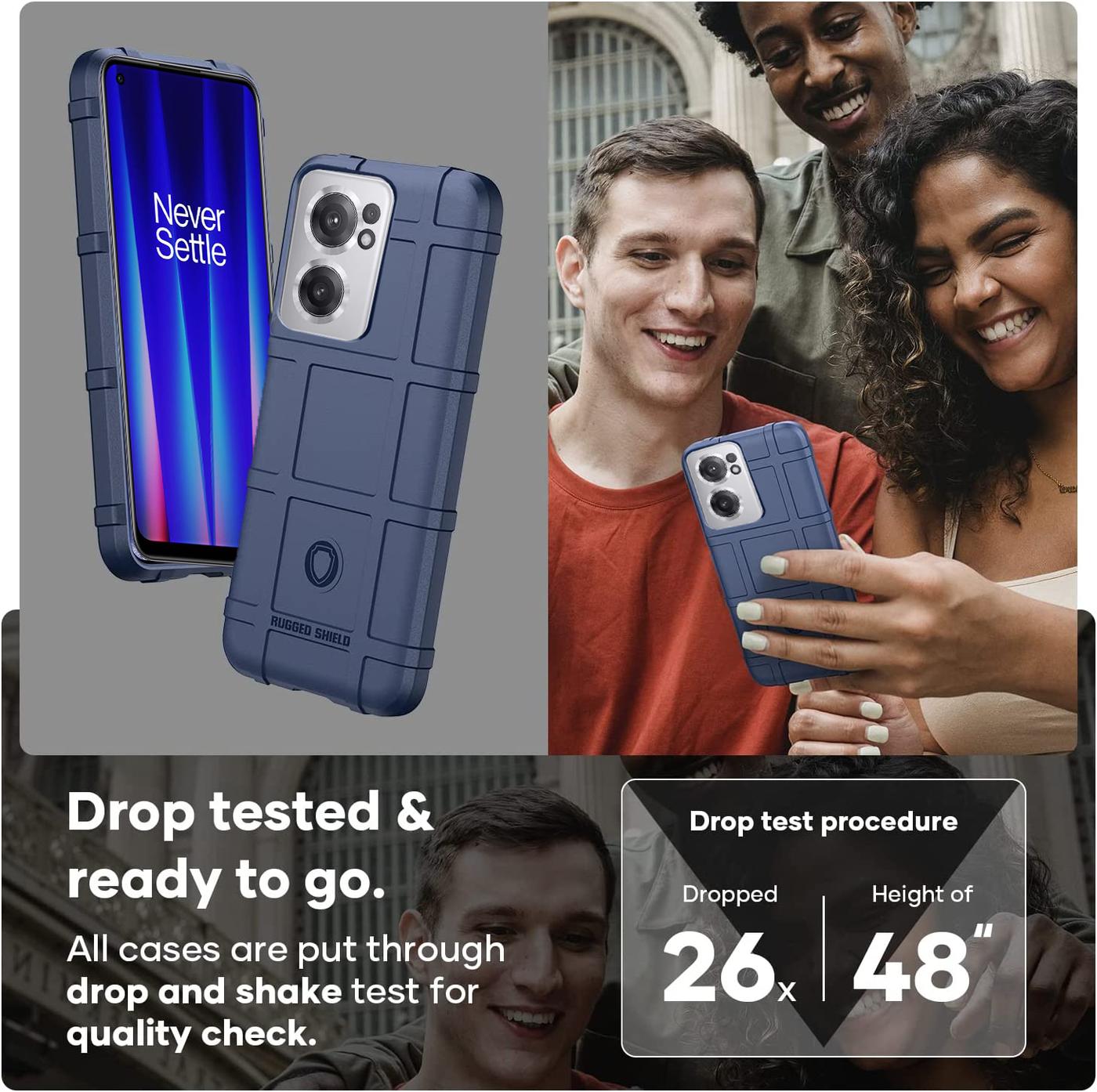 Excelsior Premium Shockproof Armor Back Case Cover For Oneplus Nord CE 2