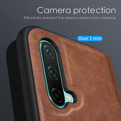 Oneplus Nord CE 5G leather case cover with camera protection