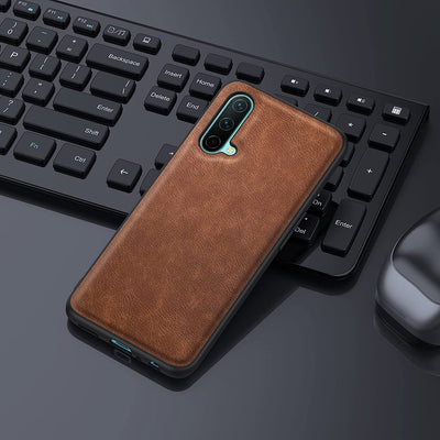 Oneplus Nord CE 5G coffee color leather back cover case