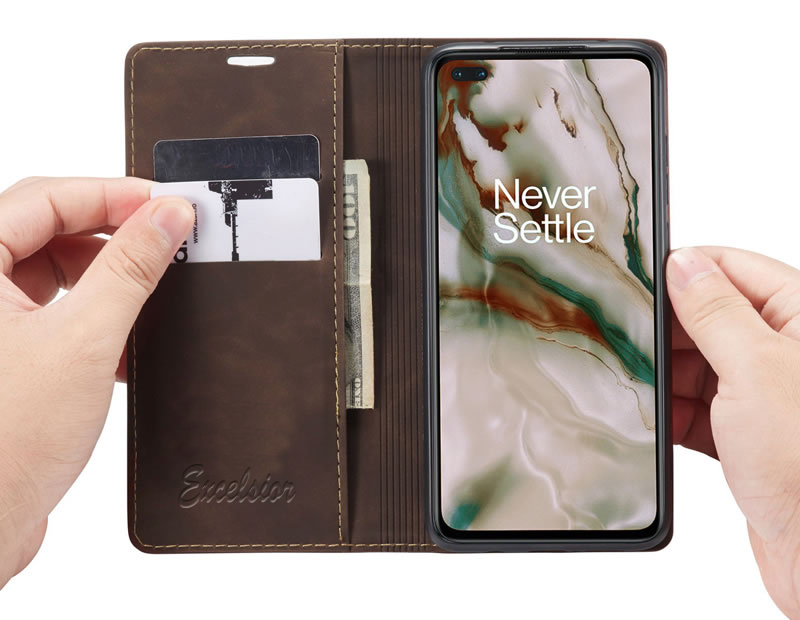 Excelsior Premium Leather Wallet flip Cover Case For Oneplus Nord