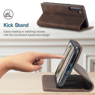 Excelsior Premium Leather Wallet flip Cover Case For Oneplus Nord