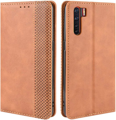 Excelsior Premium Leather Wallet flip Cover Case For Oppo F15