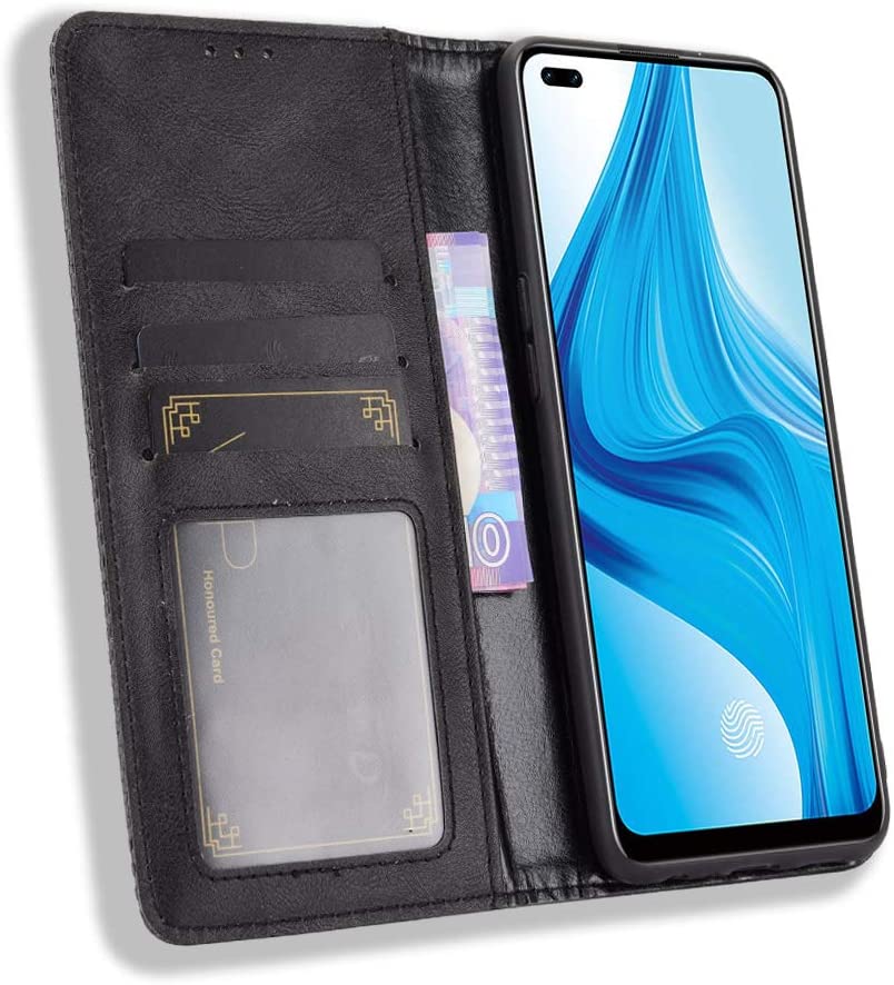 Excelsior Premium Leather Wallet flip Cover Case For Oppo F17 Pro