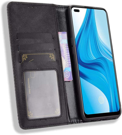 Excelsior Premium Leather Wallet flip Cover Case For Oppo F17 Pro