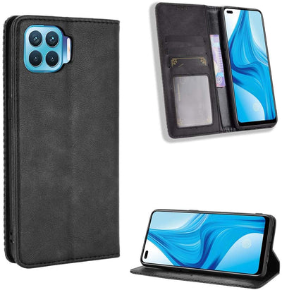 Excelsior Premium Leather Wallet flip Cover Case For Oppo F17 Pro