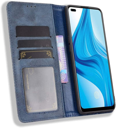Oppo F17 Pro Leather Wallet flip case cover with card slots by Excelsior