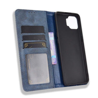 Oppo F17 Pro wallet flip cover case with soft tpu inner cover 