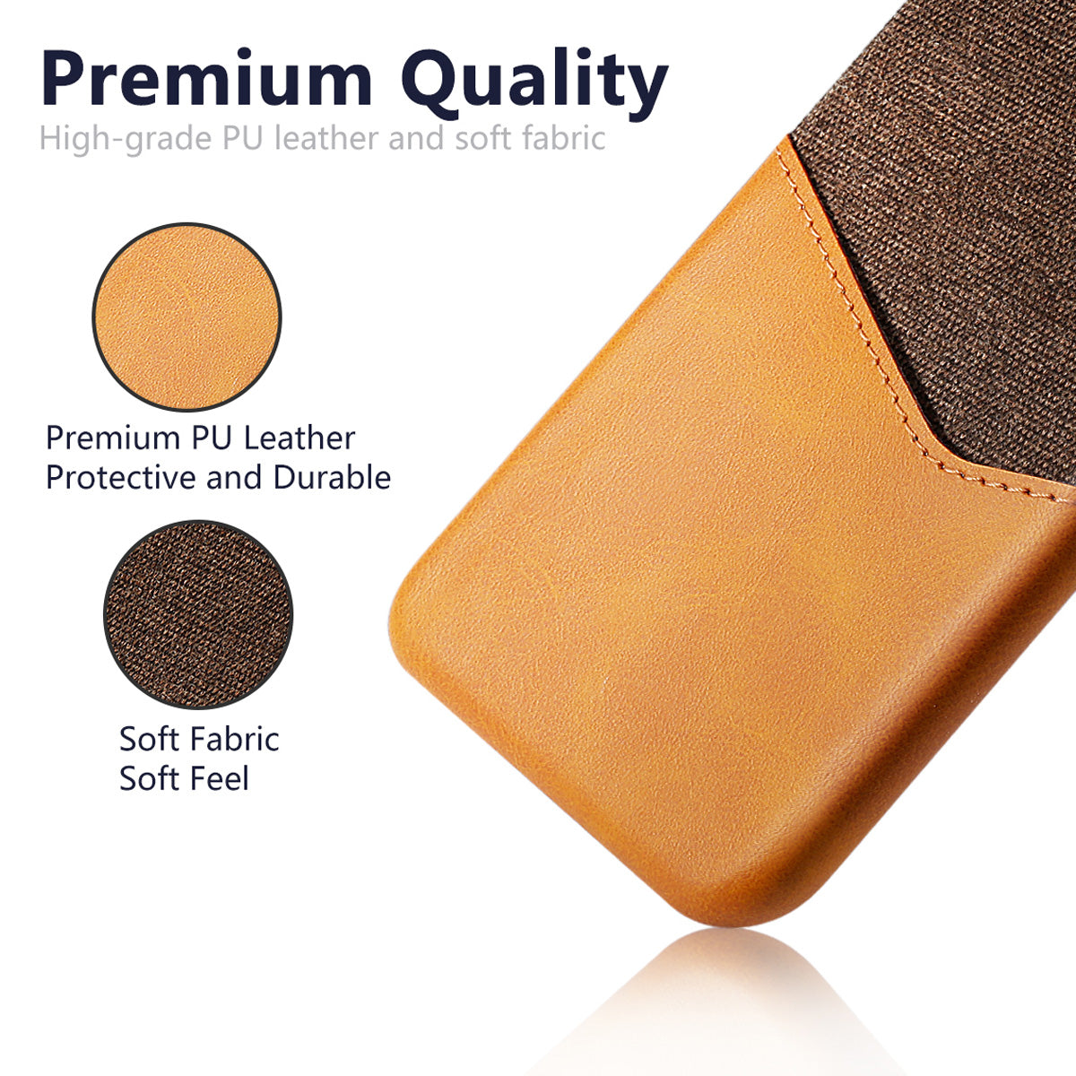 Excelsior Premium Card Holder | Hard | Leather Back Cover case for Oppo Reno 4 Pro