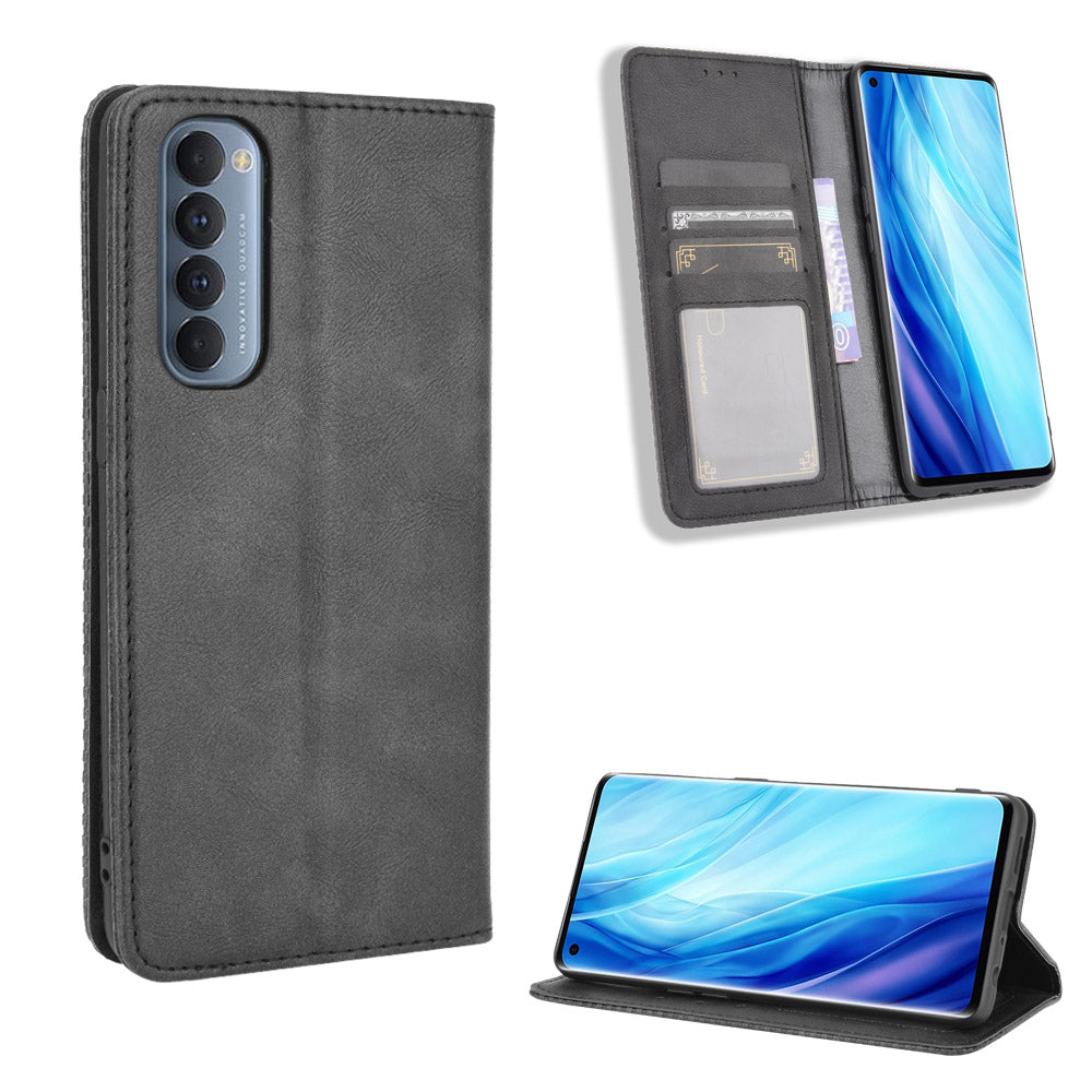 Excelsior Premium Leather Wallet flip Cover Case For Oppo Reno 4 Pro