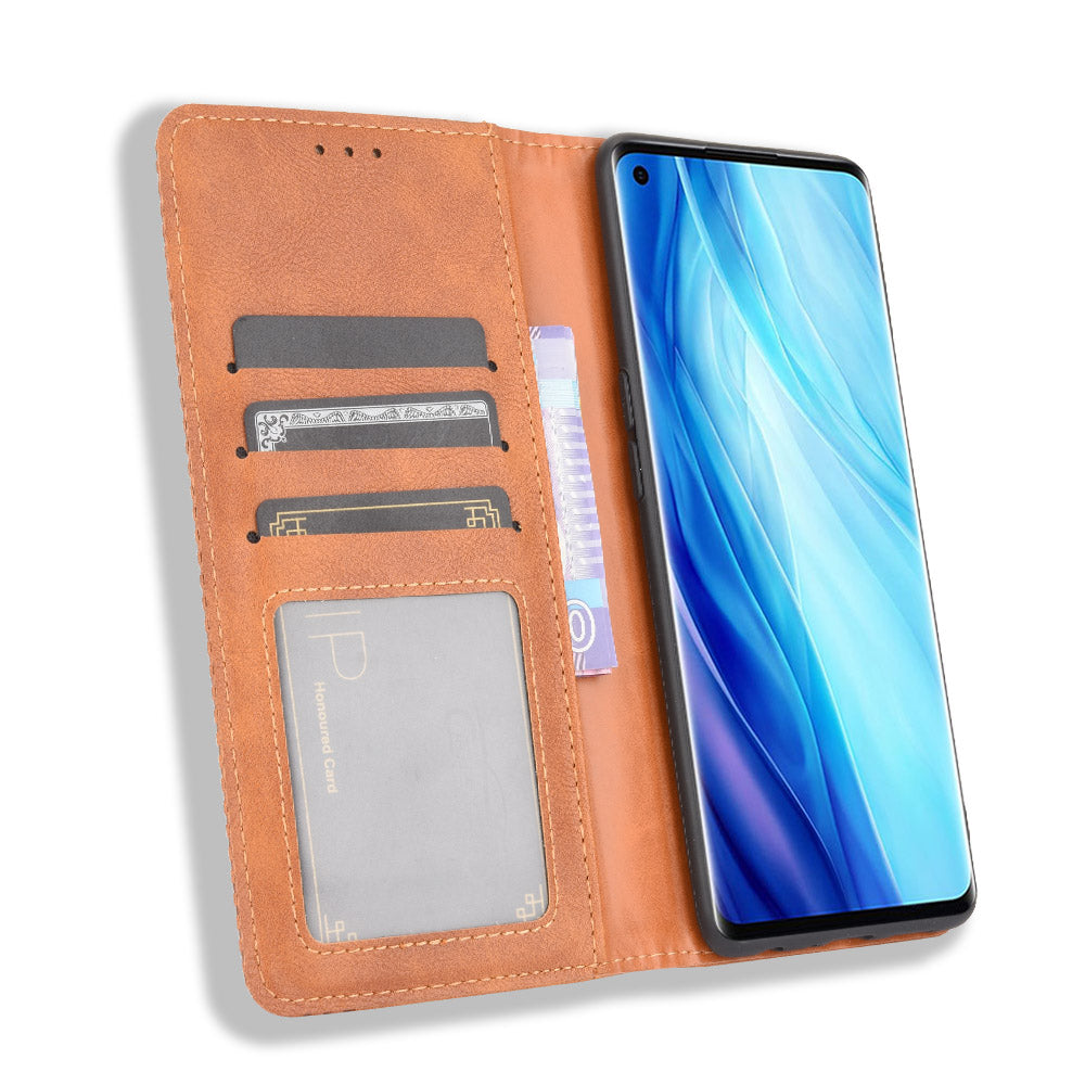 Excelsior Premium Leather Wallet flip Cover Case For Oppo Reno 4 Pro