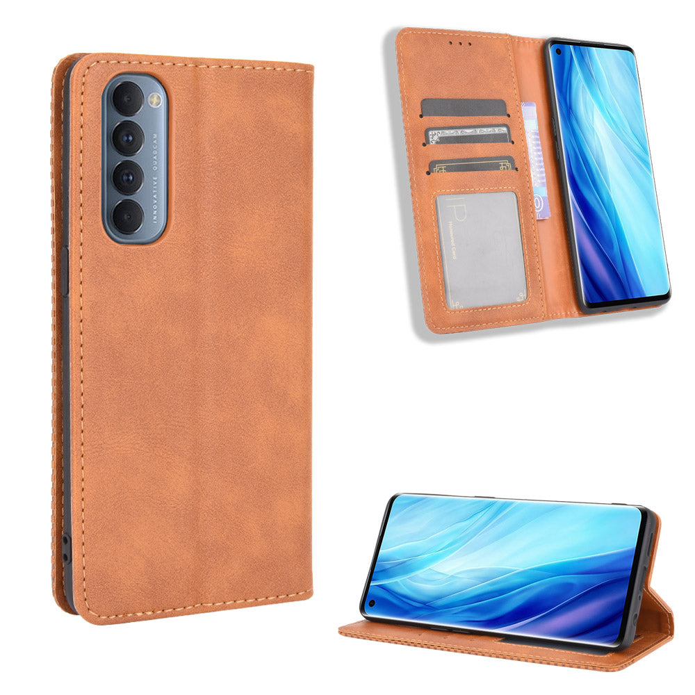 Excelsior Premium Leather Wallet flip Cover Case For Oppo Reno 4 Pro