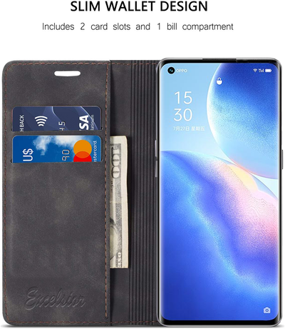 Excelsior Premium Leather Wallet flip Cover Case For Oppo Reno 5 Pro
