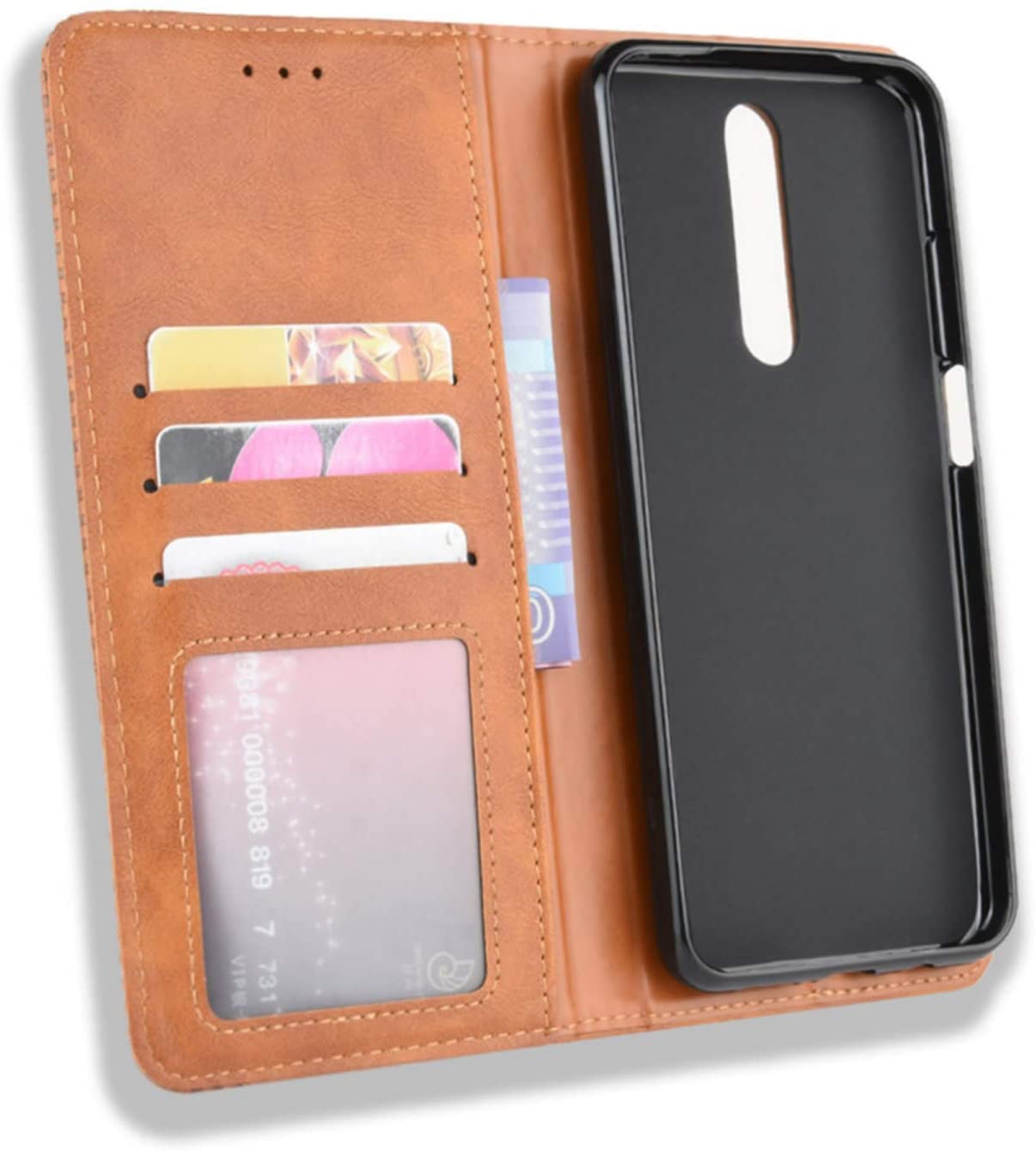 Excelsior Premium Leather Wallet flip Cover Case For Poco X2