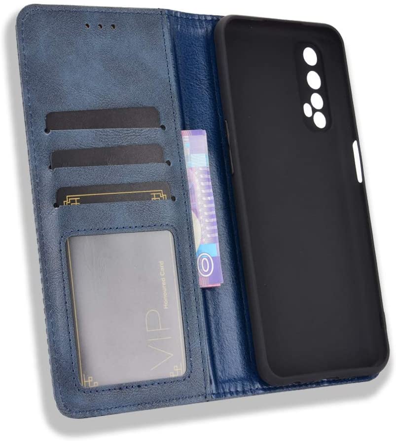 Realme Narzo 20 Pro wallet flip cover case with soft tpu inner cover 