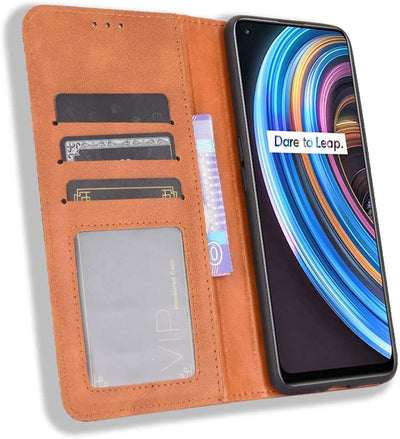 Excelsior Premium Leather Wallet Flip Cover Case For Realme Narzo 20 Pro | Realme 7