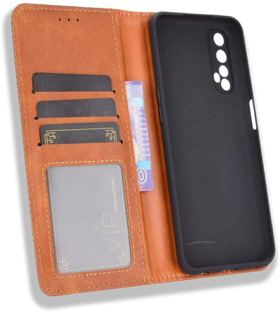 Excelsior Premium Leather Wallet Flip Cover Case For Realme Narzo 20 Pro | Realme 7
