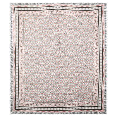 Braise Premium | Malmal with Cotton Filling | Jaipuri Razai Rajai | A/c Quilt for Double Bed | Large Size (RZEMP07)