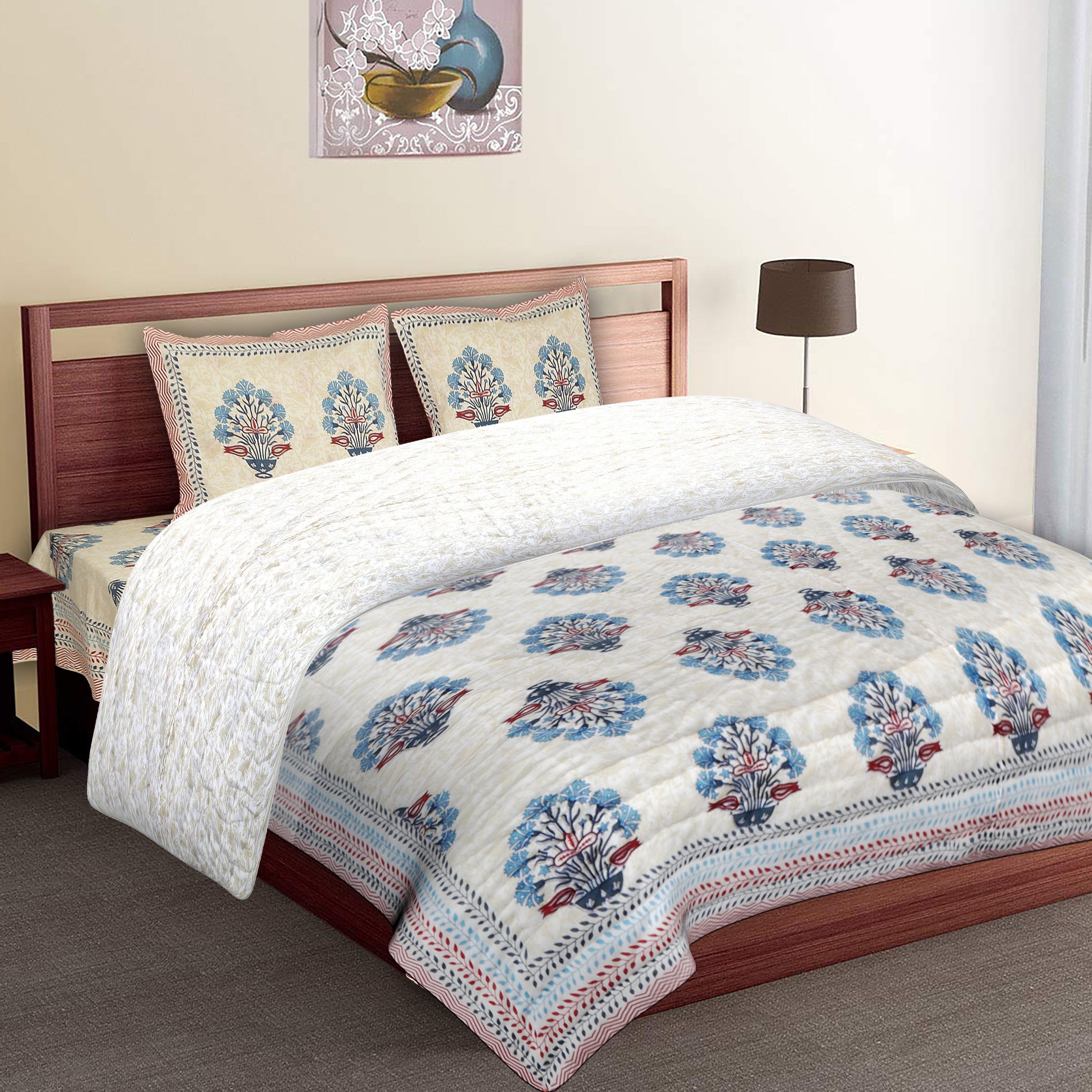 Premium Jaipuri Razai Rajai | A/c Quilt for Double Bed By Wanderlust ...