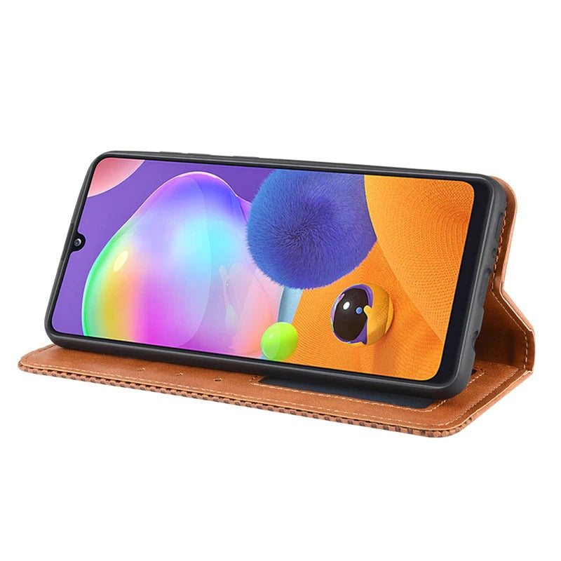 Samsung Galaxy A31 Leather Wallet flip case cover with stand function