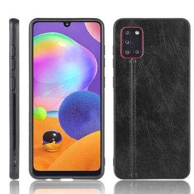 Samsung Galaxy A31 black color leather back cover case