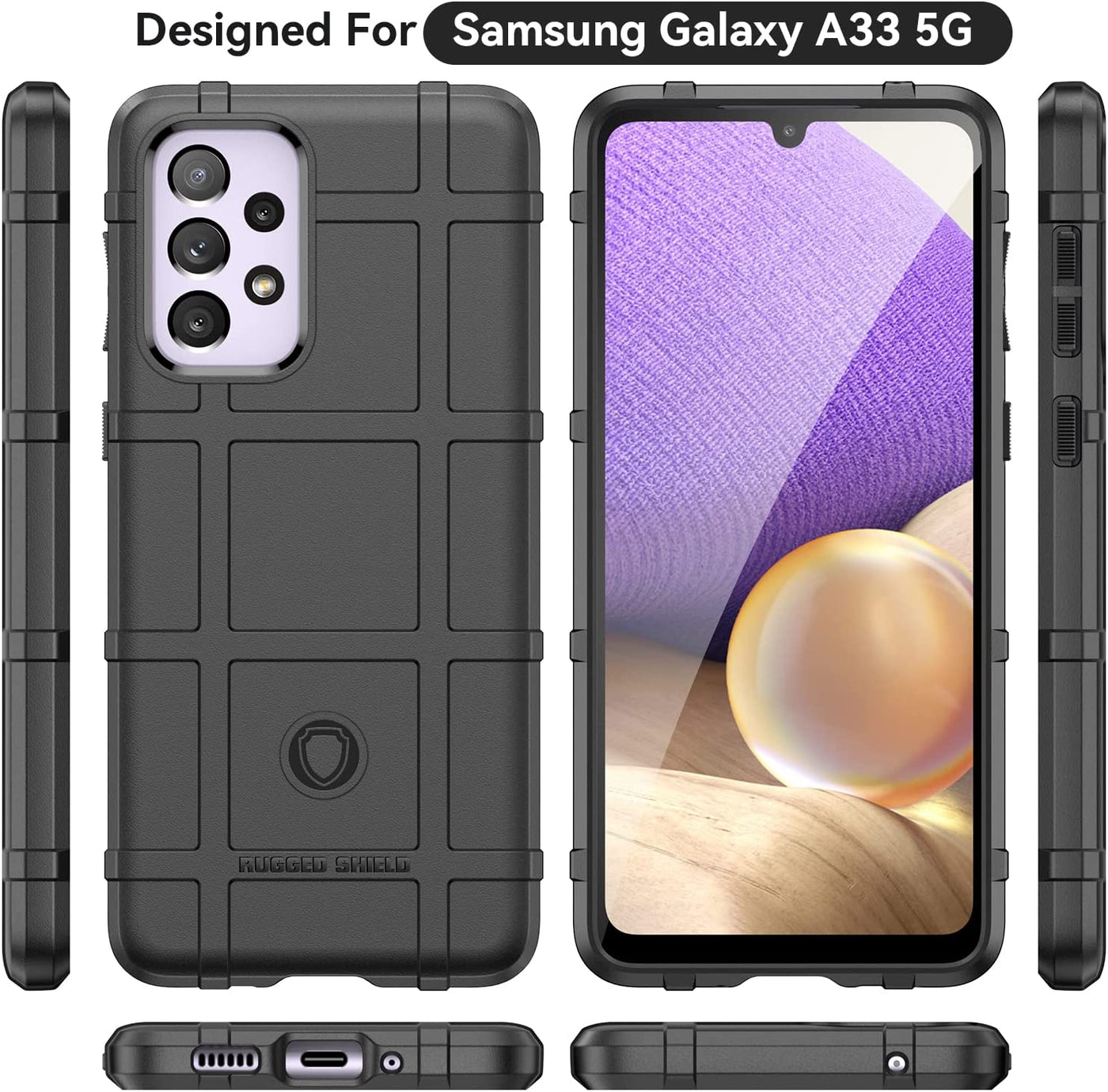 Samsung Galaxy A33 back case cover with camera protection