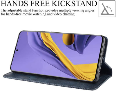 Samsung Galaxy A51 Leather Wallet flip case cover with stand function