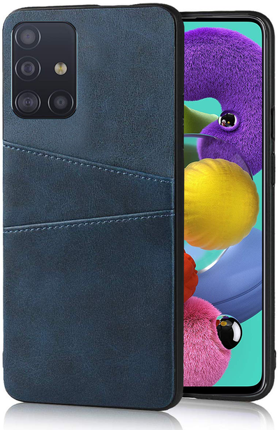 Samsung Galaxy A51 leather back case cover with card holder slot