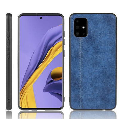 Samsung Galaxy A71 blue color leather back cover case
