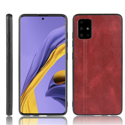 Samsung Galaxy A51 Red color leather back cover case