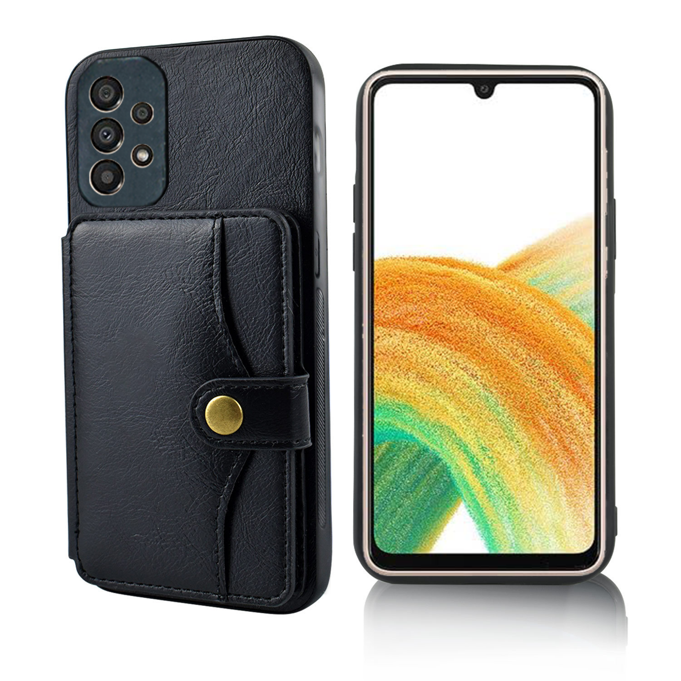 Excelsior Premium Card Holder | PU Leather Back Cover case for Samsung Galaxy A53 5G