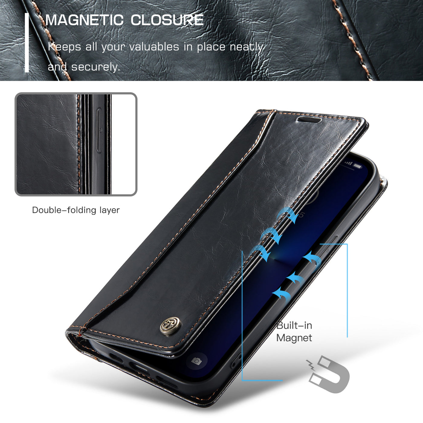 Excelsior Premium PU Leather Wallet flip Cover Case For Samsung Galaxy A53