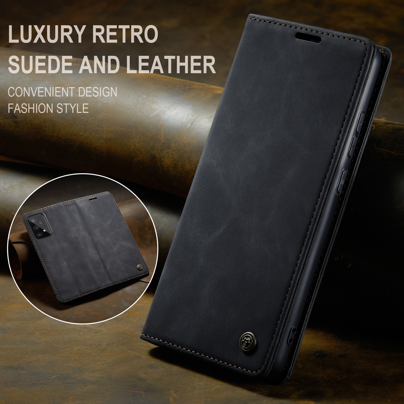 Samsung Galaxy A53 Premium PU Leather Wallet flip Cover Case By Excelsior