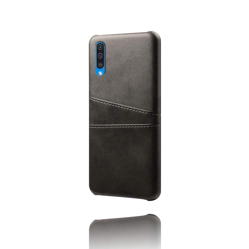 Samsung Galaxy A70 black color leather back cover case