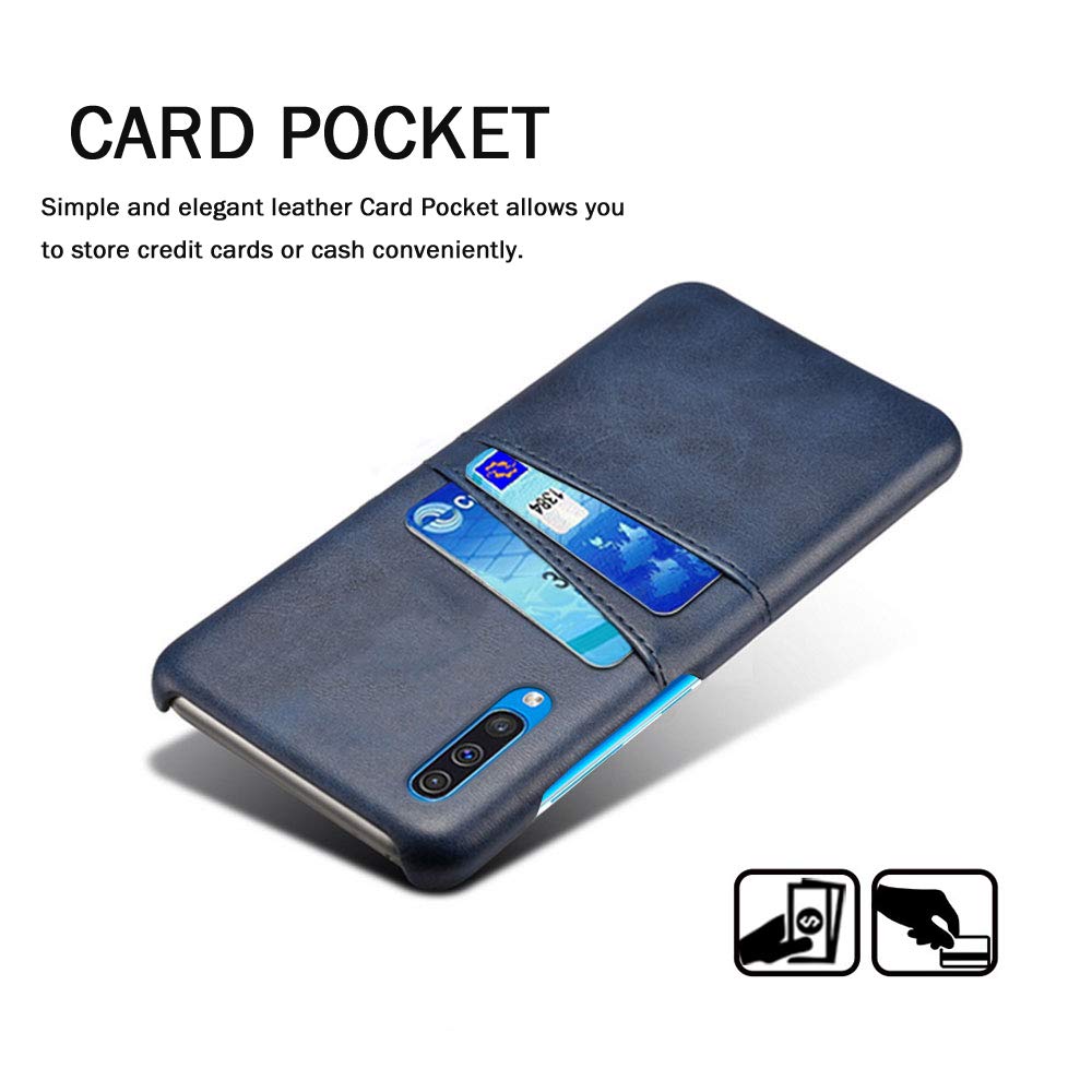 Samsung Galaxy A70 leather back case cover with card holder slot